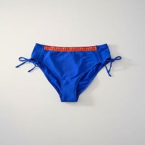 Antigel La Santa Lise Charmel Bikini Bottom Santa Blue Size XL Crochet Accents
